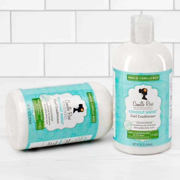 Camille Rose Coconut Water Curl Cleanse, Sulfate Free Hydrating Shampoo, with Coconut, Castor, and Rosemary Oils, for Soft Bouncy Curls, 12 oz - BeautyWholesaleIn