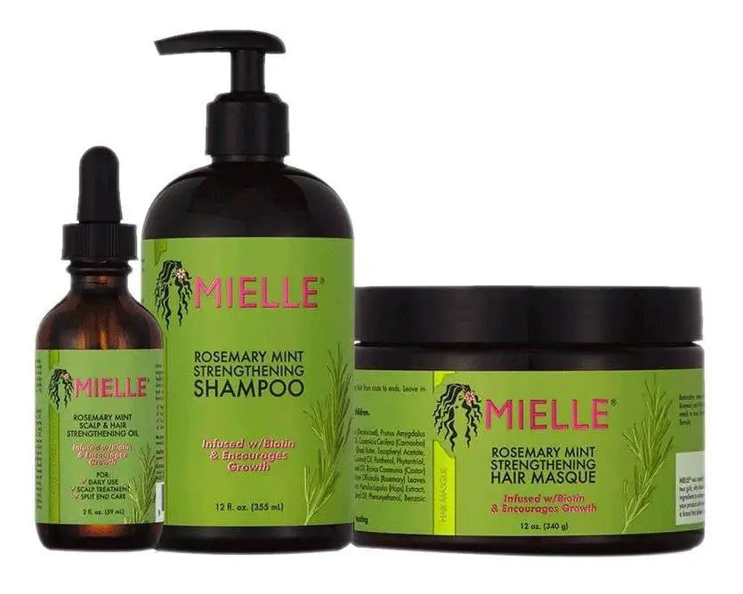 Mielle Rosemary Oil Masque & Shampoo Set Pack Of 3 - BeautyWholesaleIn
