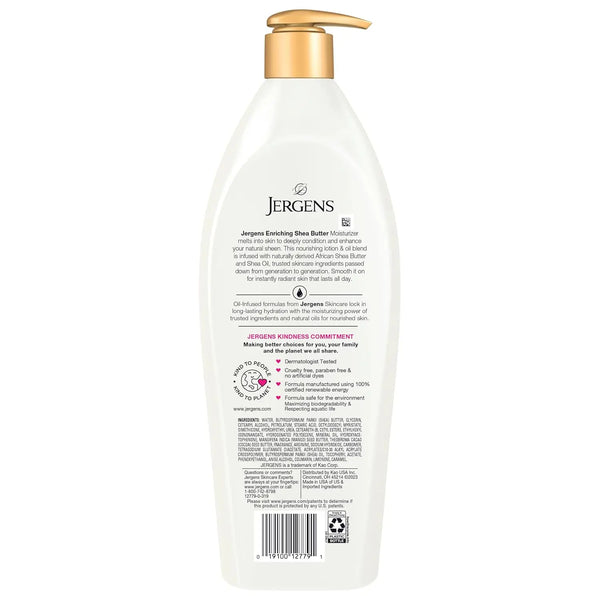 Jergens Shea Butter Deep Conditioning Body Lotion Moisturizer, 26.5 Ounces BeautyWholesaleIn