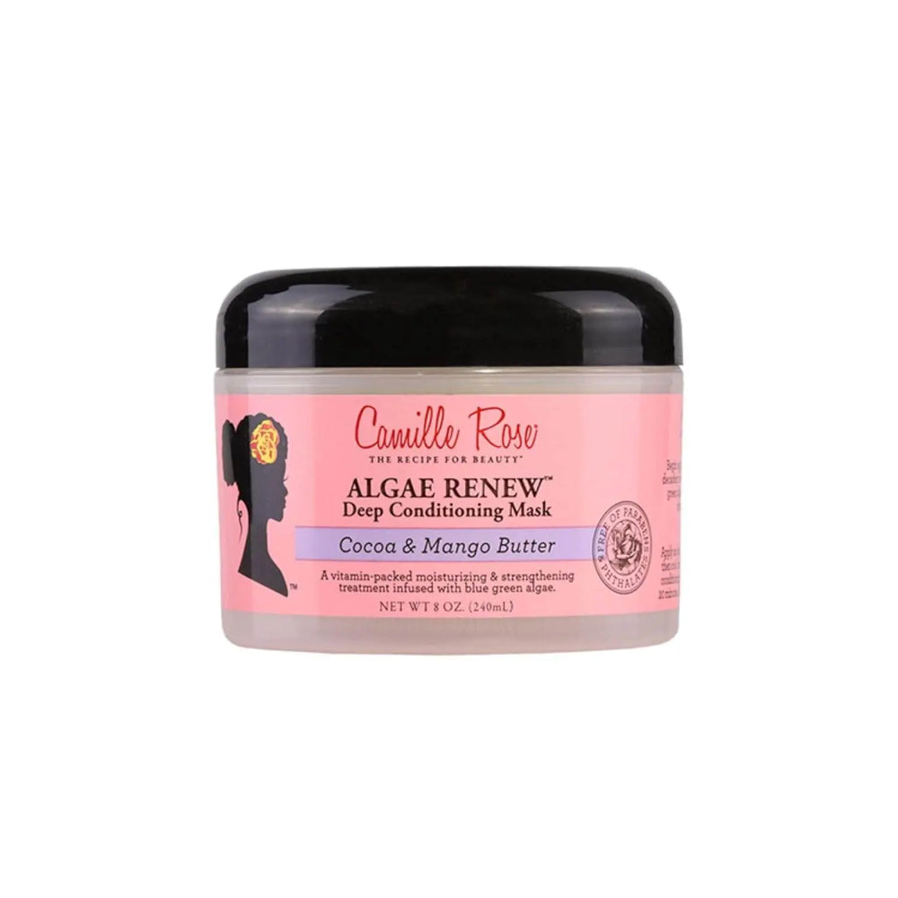 Camille Rose Algae Renew Deep Conditioning Hair Mask with Peppermint,  for All Hair Types, 8 oz