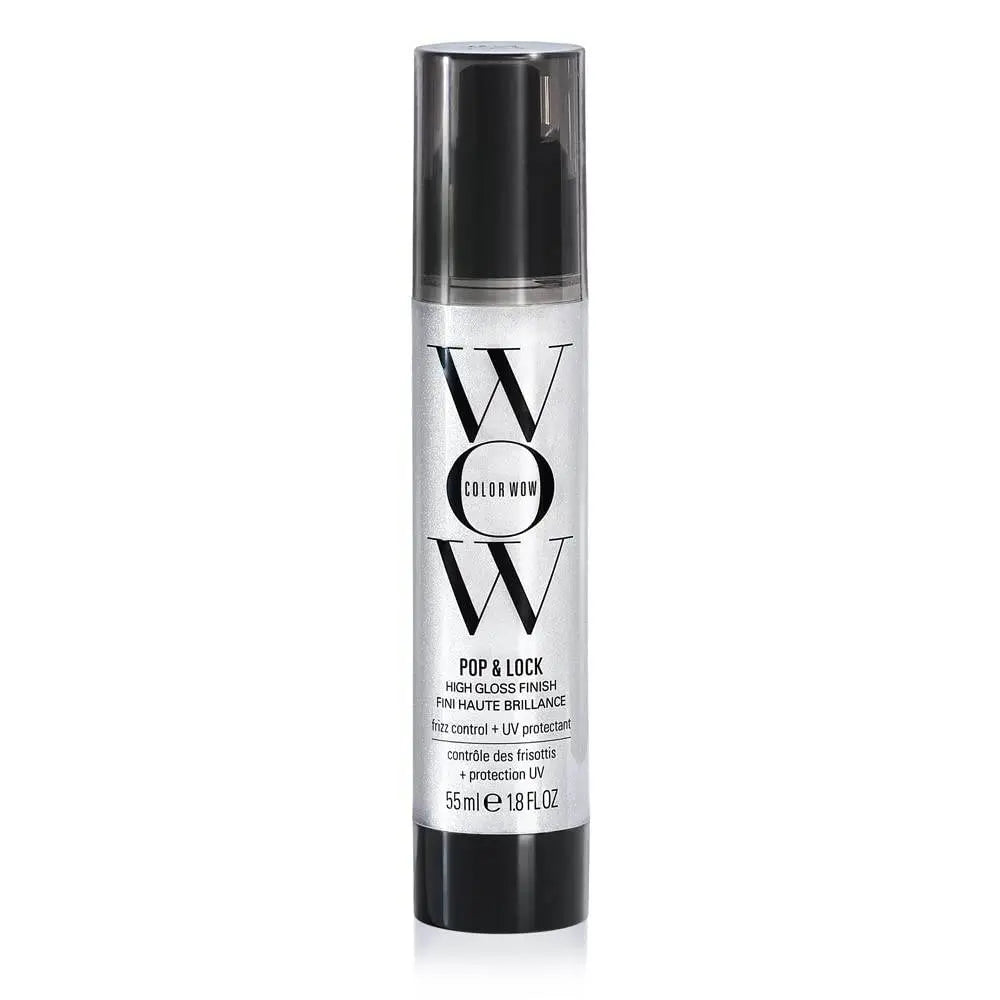 Color Wow Pop and  Lock High Gloss Finish – Frizz Control Serum Prevent Color Fade, Seal Split Ends, and Add Gloss Get Silky, Shiny Hair 55 ML