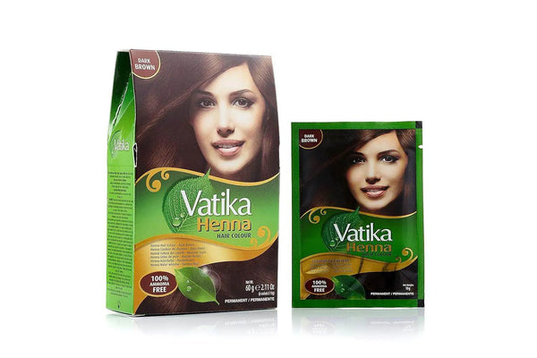 Dabur Vatika Henna Dark Brown Hair Color Ammonia Free (60 g / 2.11 oz)	 by Dabur - BeautyWholesaleIn