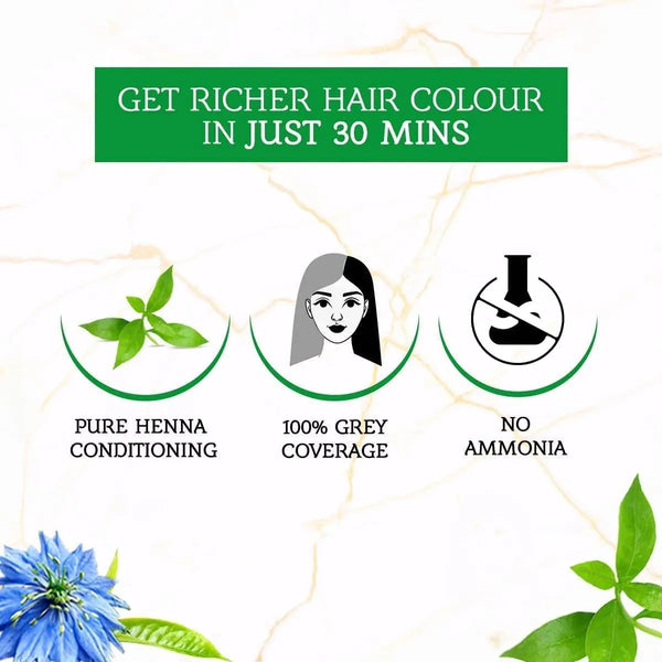 Dabur vatika rich black sachet 10 gms with dye brush free - BeautyWholesaleIn