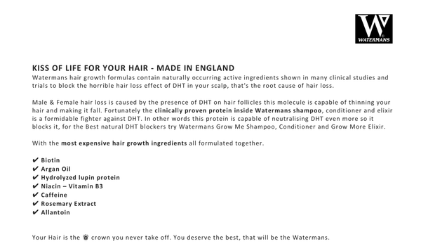 Watermans Cholestrol Hair Growth Conditioner All Types of Hair (Unisex) by Watermans+Grow+Me - BeautyWholesaleIn