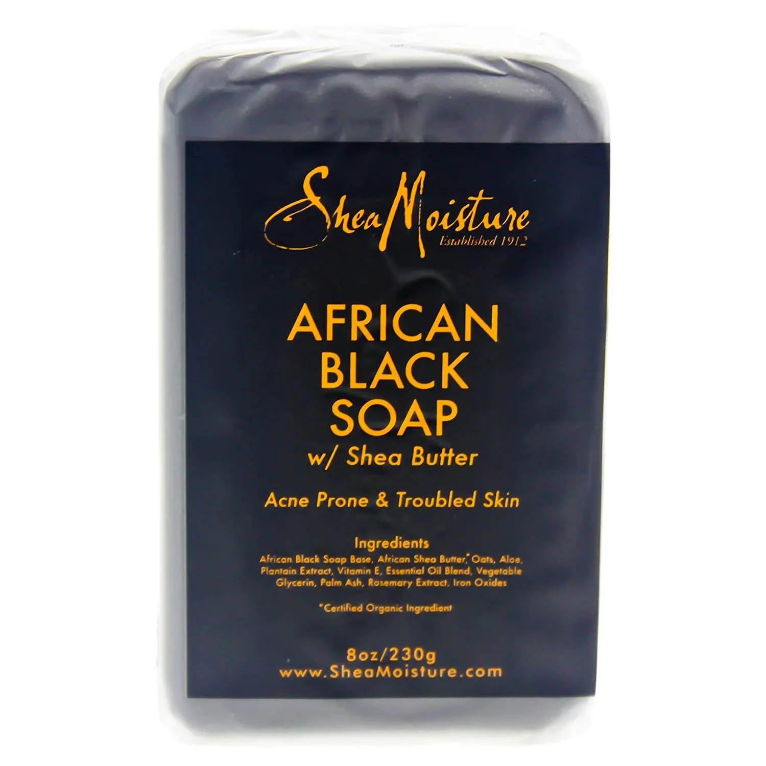 Sheamoisture Organic African Black Soap for Unisex - 230 Grams Bar Soap - BeautyWholesaleIn