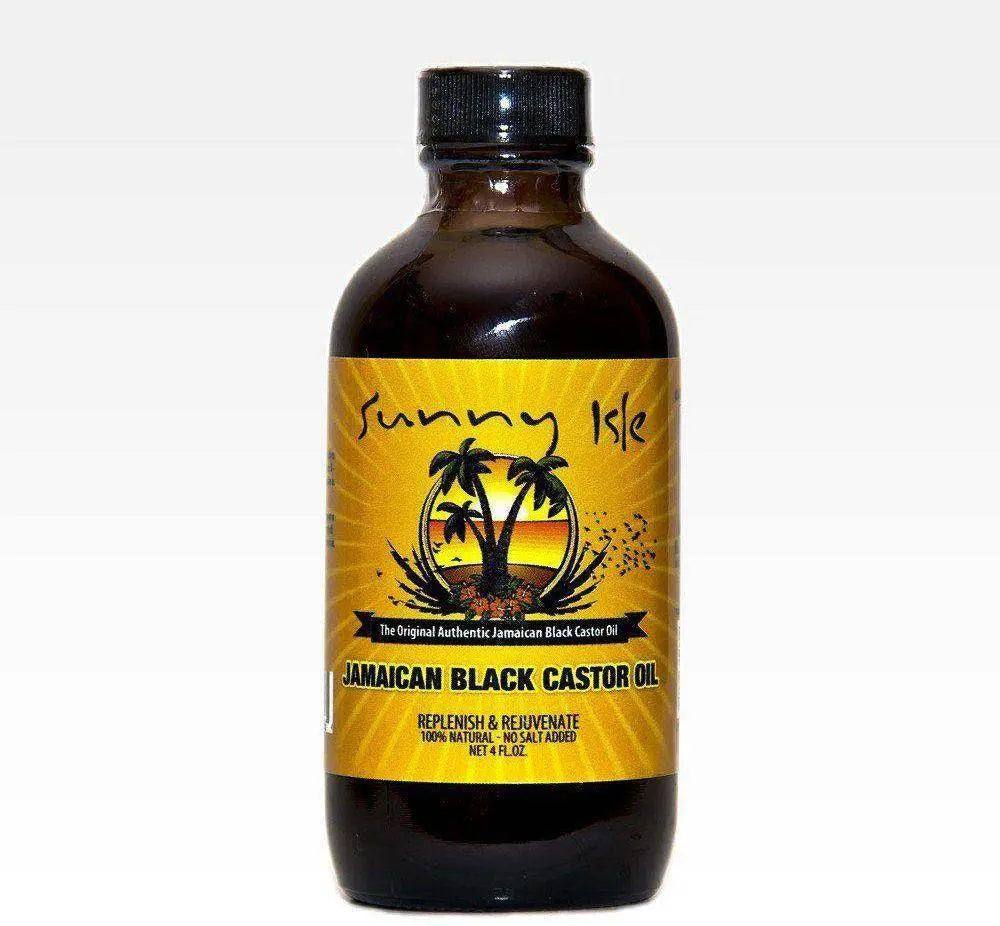 Sunny Isle Jamaican Black Castor Oil Original 100% Pure Castor Beans Oil For Hair, Eyelashes And Eyebrows 4 oz