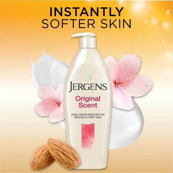 Jergens Original Scent Dry Skin Moisturizer with Cherry Almond Essence 621 ml - BeautyWholesaleIn