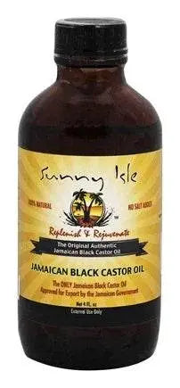 Sunny Isle Jamaican Black Castor Oil Original 100% Pure Castor Beans Oil For Hair, Eyelashes And Eyebrows 4 oz - BeautyWholesaleIn