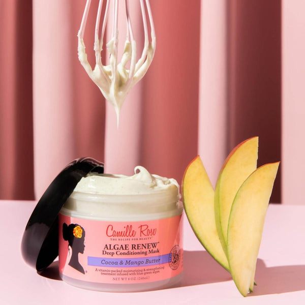 Camille Rose Algae Renew Deep Conditioning Hair Mask with Peppermint, for All Hair Types, 8 oz - BeautyWholesaleIn