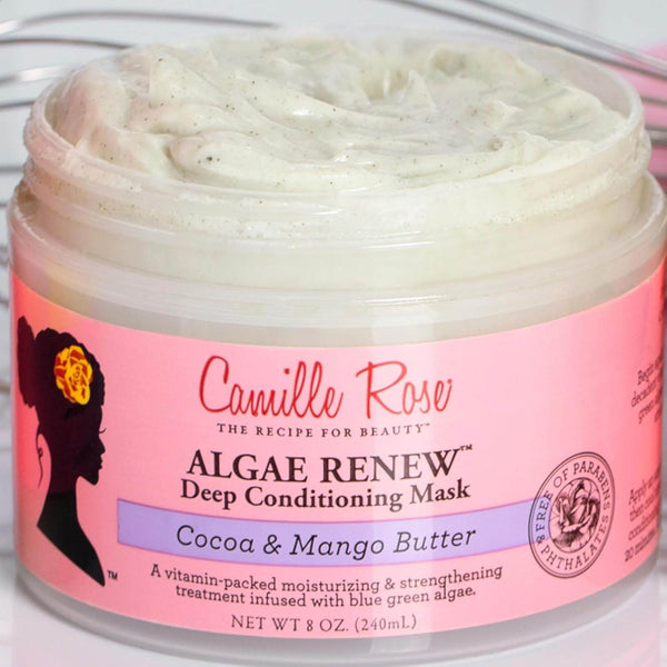 Camille Rose Algae Renew Deep Conditioning Hair Mask with Peppermint, for All Hair Types, 8 oz - BeautyWholesaleIn