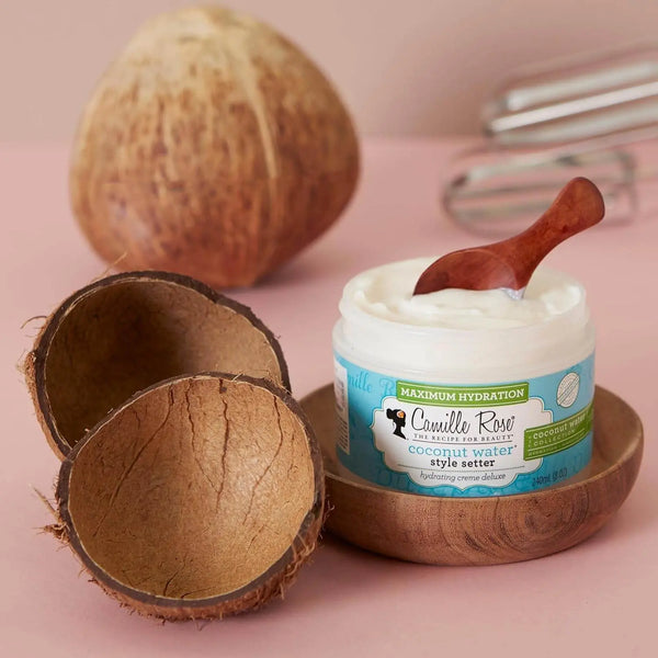 Camille Rose Coconut Water Style Setter, Hydrating Hair Gel for Curly Hair Types, 8 oz - BeautyWholesaleIn