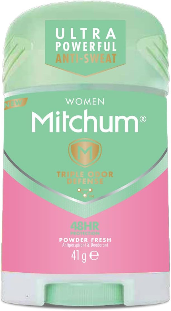 Mitchum Triple Odor Defense Powder Fresh Deodorant Stick for Women 41 G