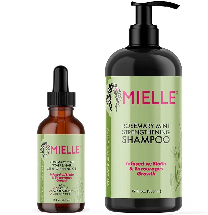Mielle Organics Rosemary Mint Growth Oil 2 oz, Strengthening Hair