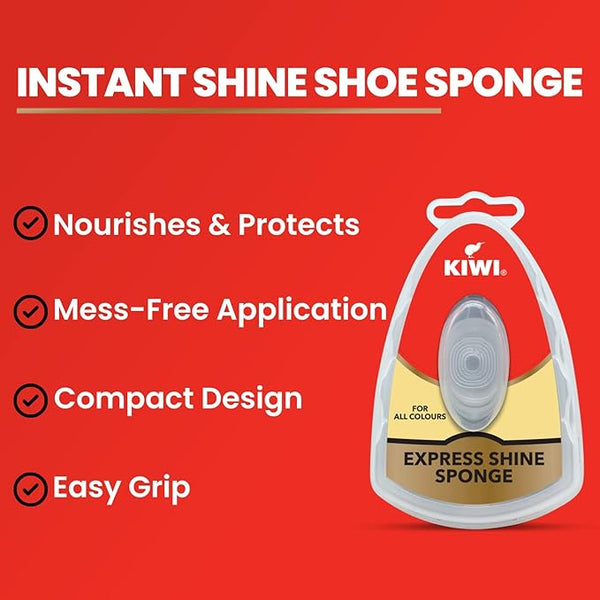 Kiwi Express Shine Sponge - Neutral, 1 Piece