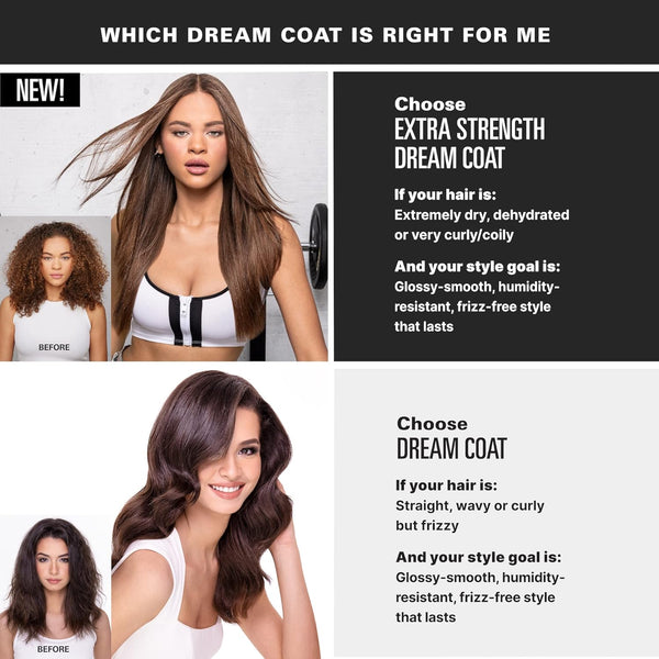 COLOR WOW Extra Strength Dream Coat – Powerful ultra moisturizing, anti humidity treatment for extremely frizz prone hair| glassy smooth, straight + resistant styles up to 3-4 washes 200 ML