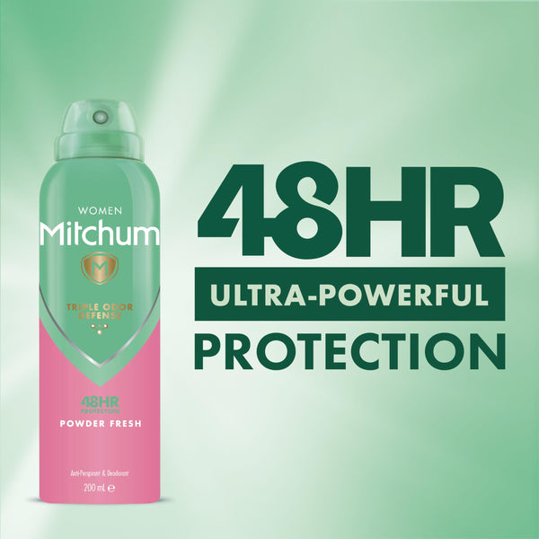 Mitchum Powder Fresh Antierspriant Deodorant For Women 200 ML