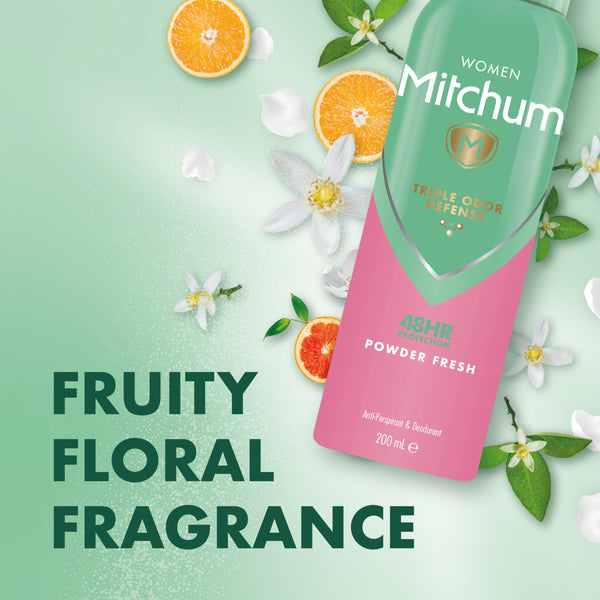 Mitchum Powder Fresh Antierspriant Deodorant For Women 200 ML