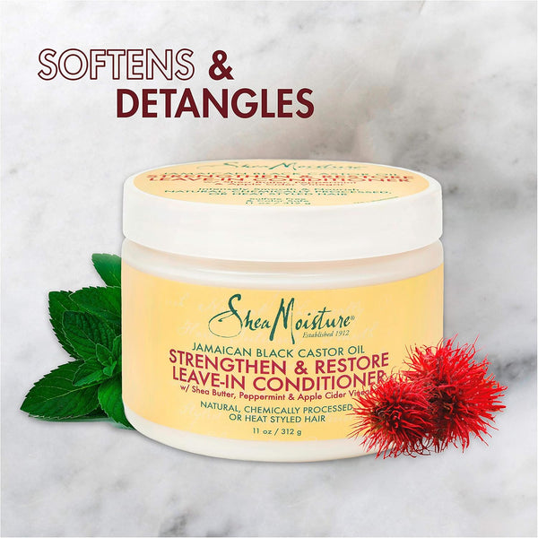 Shea Moisture Leave in conditioner Jamaica Black Castor Oil Strengthen & Restore Conditioner - 340ml