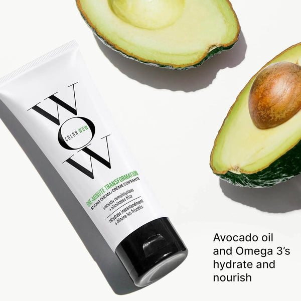 COLOR WOW One Minute Transformation – Instant frizz fix| Nourishing styling cream smooths, tames + defrizzes on the spot| Avocado oil + Omega 3’s hydrate, repair for silkier, smoother texture 120 ml - BeautyWholesaleIn