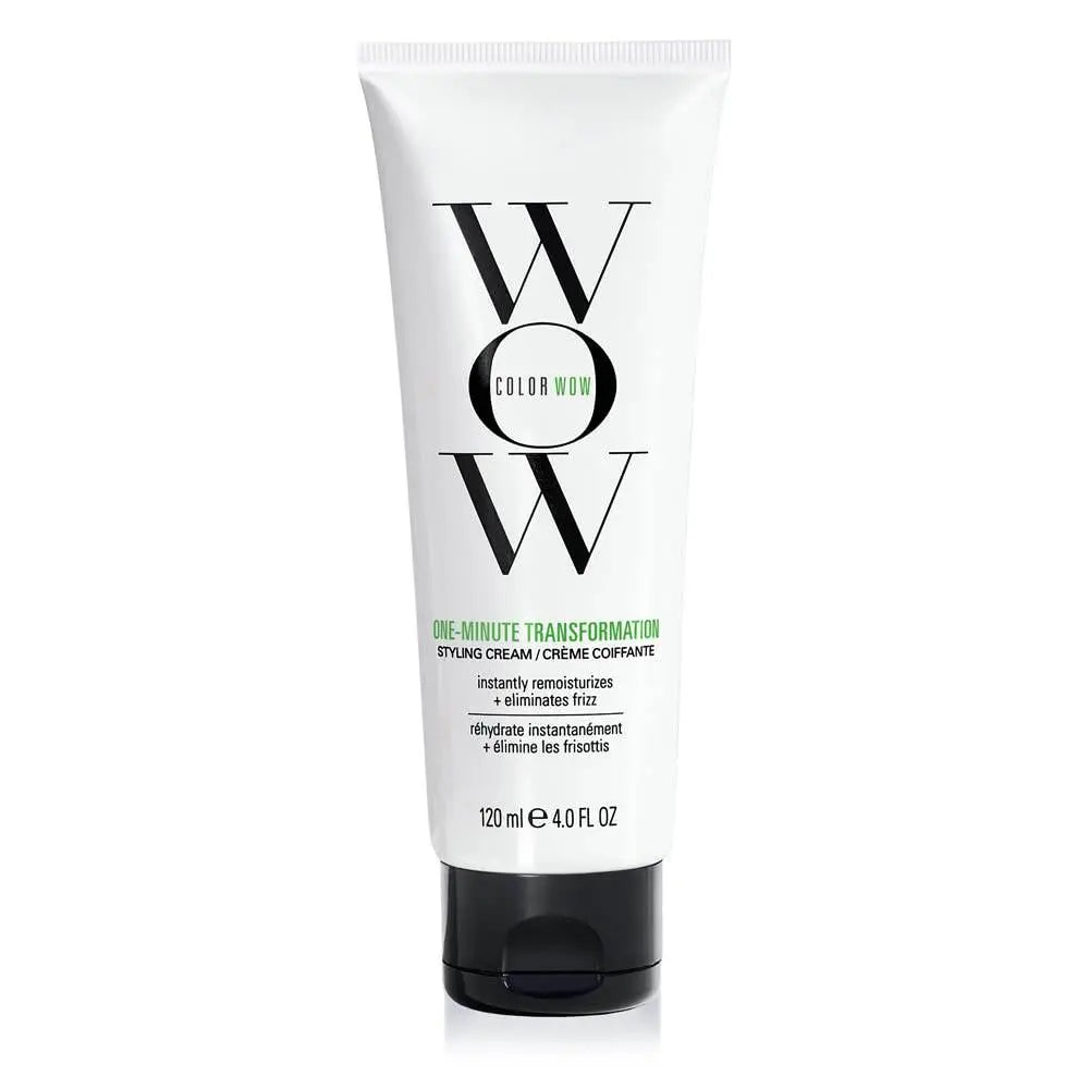 COLOR WOW One Minute Transformation – Instant frizz fix| Nourishing styling cream smooths, tames + defrizzes on the spot| Avocado oil + Omega 3’s hydrate, repair for silkier, smoother texture 120 ml - BeautyWholesaleIn