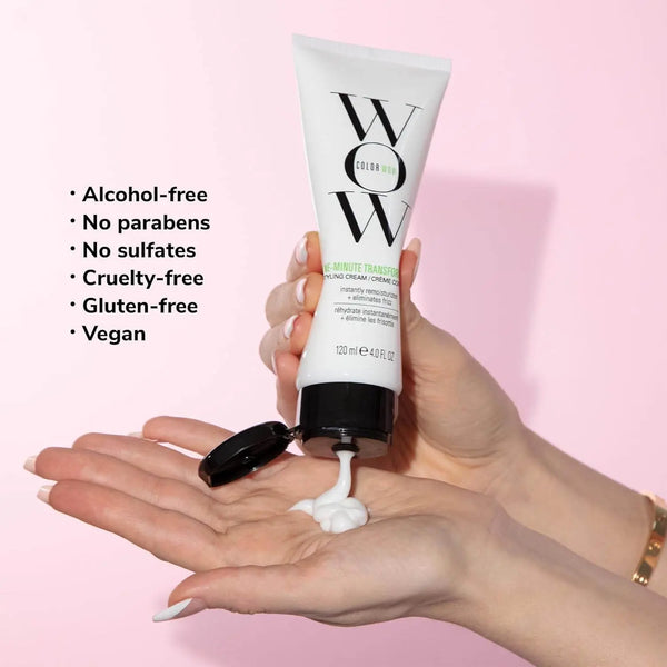 COLOR WOW One Minute Transformation – Instant frizz fix| Nourishing styling cream smooths, tames + defrizzes on the spot| Avocado oil + Omega 3’s hydrate, repair for silkier, smoother texture 120 ml - BeautyWholesaleIn