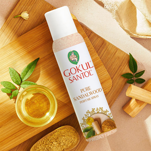 Gokul Santol Pure Sandalwood Perfume Spray - Aromatherapy in Every Spray - 120ml