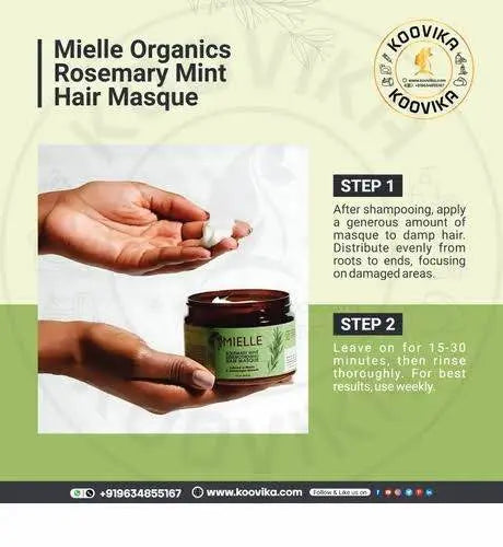 Mielle Rosemary Mint Strengthening Hair Masque Original 100% Imported USA - BeautyWholesaleIn