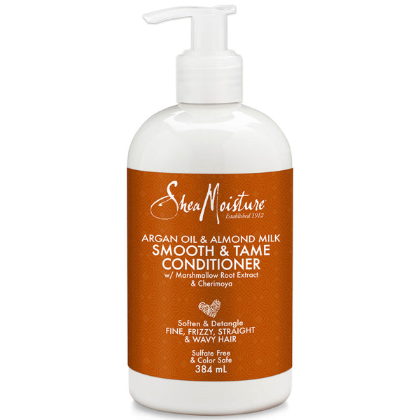 Shea Moisture ARGAN OIL & ALMOND MILK SMOOTH & TAME CONDITIONER-13OZ - BeautyWholesaleIn