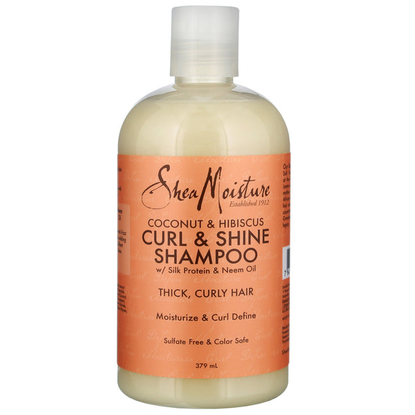 Shea Moisture Coconut & Hibiscus Curl & Shine Shampoo 379ml - BeautyWholesaleIn