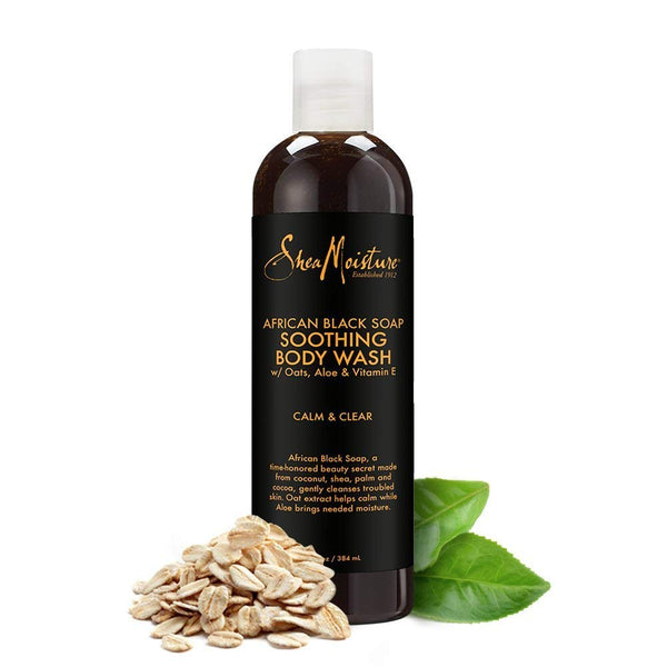 Shea Moisture African Black Soap Body Wash-13 oz