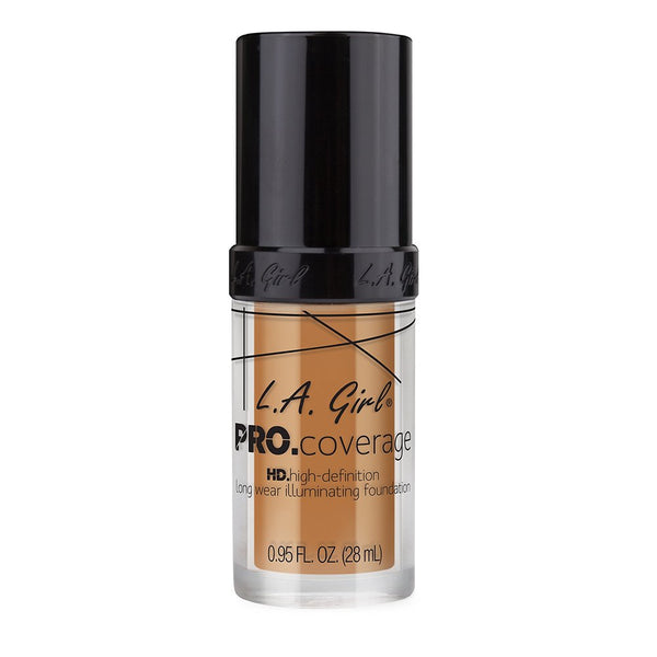 LA Girl PRO Coverage HD Foundation, Warm Beige, 28ml - BeautyWholesaleIn