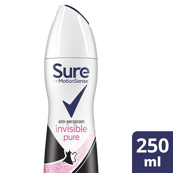 Sure Clear Pure Aerosol Anti-Pespirant Deodorant, 250 ml