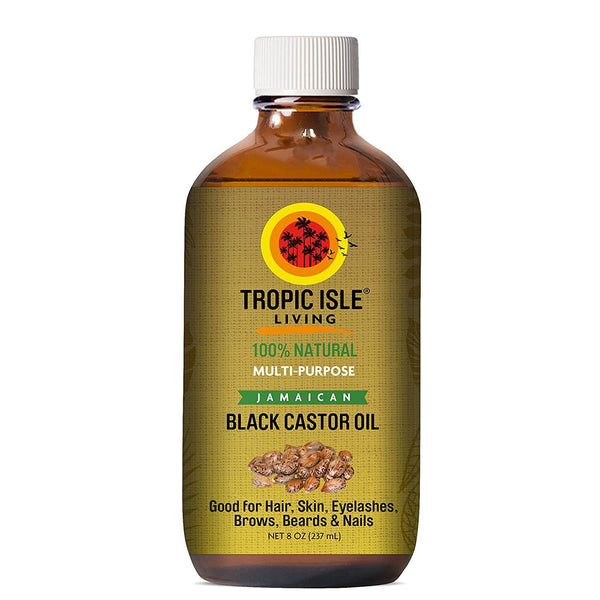 Tropic Isle Living Jamaican Black Castor Oil 8 oz - Glass Bottle - BeautyWholesaleIn