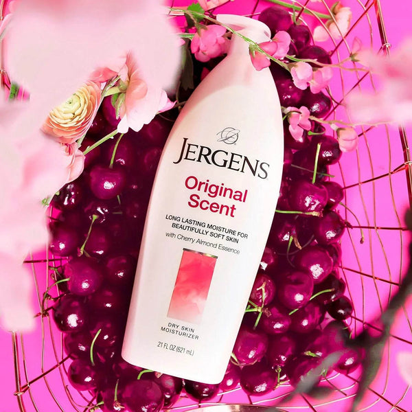 Jergens Original Scent Dry Skin Moisturizer with Cherry Almond Essence 621 ml - BeautyWholesaleIn