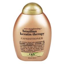 OGX Brazilian Keratin Conditioner 385Ml-An exclusive blend of antioxidant rich coconut oil along with lush keratin proteins to help strengthen and soften the hair  (385 ml) - BeautyWholesaleIn