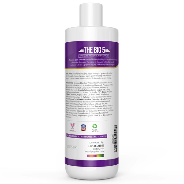 Lipogaine Hair Rejuvenating Big 5 Shampoo 236 ML - BeautyWholesaleIn