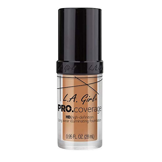 L.A. Girl Pro Coverage Liquid Foundation, Soft Honey, 0.95 Fluid Ounce  by L.A. Girl - BeautyWholesaleIn