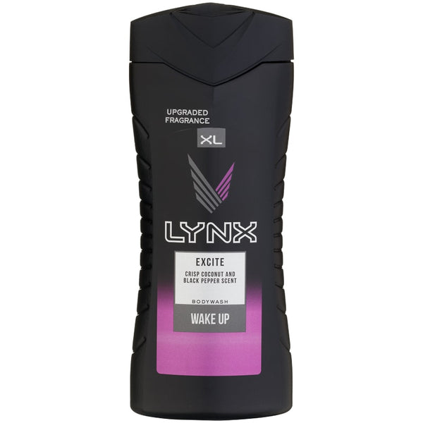 Lynx Excite Mens Shower Gel -Refreshing fragrance Scrub and lather400Ml - BeautyWholesaleIn